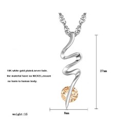 Známý Pro Svůj Kvalitní Dámský Platinový Titanový Náhrdelník S Diamanty