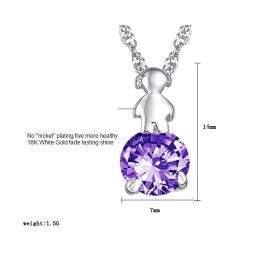 Odolný Dámský Platinový Titanový Náhrdelník S Diamanty V Praktickém Použití