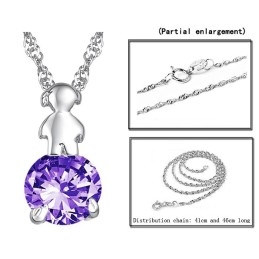 Odolný Dámský Platinový Titanový Náhrdelník S Diamanty V Praktickém Použití