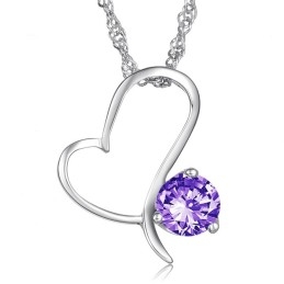 Vysoce Kvalitní Dámský Platinový Titanový Náhrdelník S Diamantem