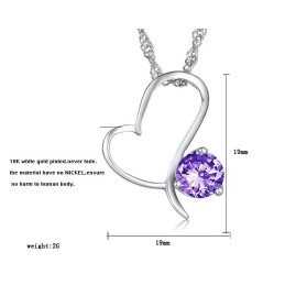 Vysoce Kvalitní Dámský Platinový Titanový Náhrdelník S Diamantem