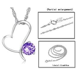 Vysoce Kvalitní Dámský Platinový Titanový Náhrdelník S Diamantem