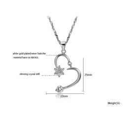 Dámský Titanový Náhrdelník S Platinou A Kamínky, Zaručená Kvalita A Množství