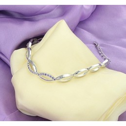 Kompletní Specifikace Dámského Platinově Pokoveného Titanového Náramku S Diamantem