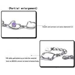 Vysoce Kvalitní Dámský Titanový Náramek S Platinovou Povrchovou Úpravou A Diamantem