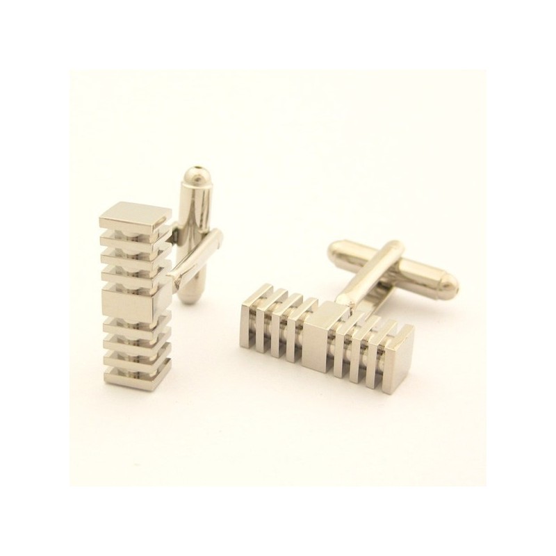 Módní Titanové Manžetové Knoflíčky S Mikrofonem