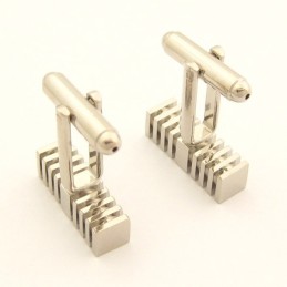 Módní Titanové Manžetové Knoflíčky S Mikrofonem