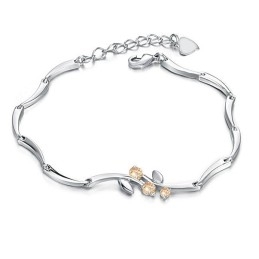 Světoznámý Dámský Titanový Náramek S Platinou A Diamanty