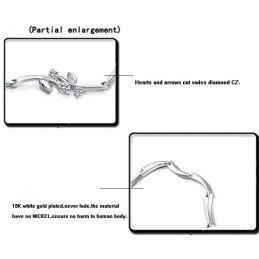 Světoznámý Dámský Titanový Náramek S Platinou A Diamanty