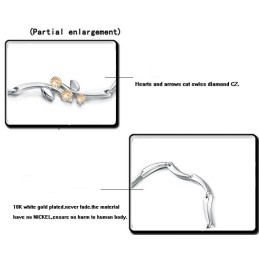 Světoznámý Dámský Titanový Náramek S Platinou A Diamanty