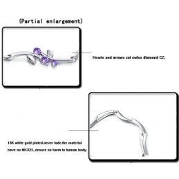 Světoznámý Dámský Titanový Náramek S Platinou A Diamanty