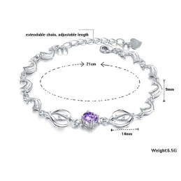 Spolehlivý A Kvalitní Dámský Titanový Náramek Ve Tvaru Delfína S Platinou A Diamantem