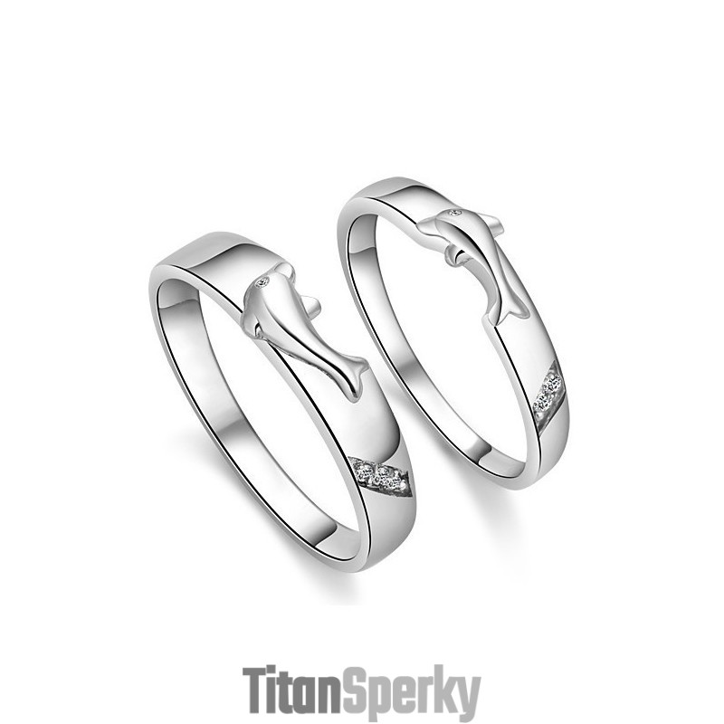 Kompletní Specifikace Titanový Prsten S Pokovením A Delfínem Pro Milovníky