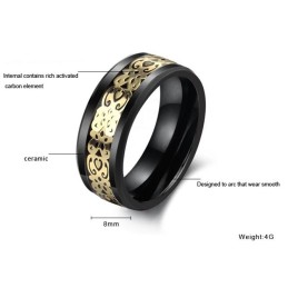 Královna Kvalitního Černého Wolframového Keramického Prstenu