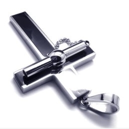 Nový Stylový Vyjímatelný Titanový Křížový Přívěsek - Zdarma Chian