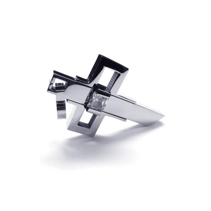 Pánský Titanový Křížový Přívěsek Now Style - Zdarma Chian