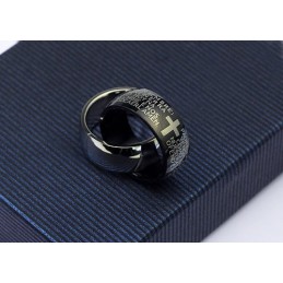 Pěkný Pánský Černý Titanový Přívěsek - Řetízek Zdarma