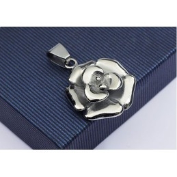 Krásný Pánský Titanový Přívěsek Ve Tvaru Růže - Řetízek Zdarma