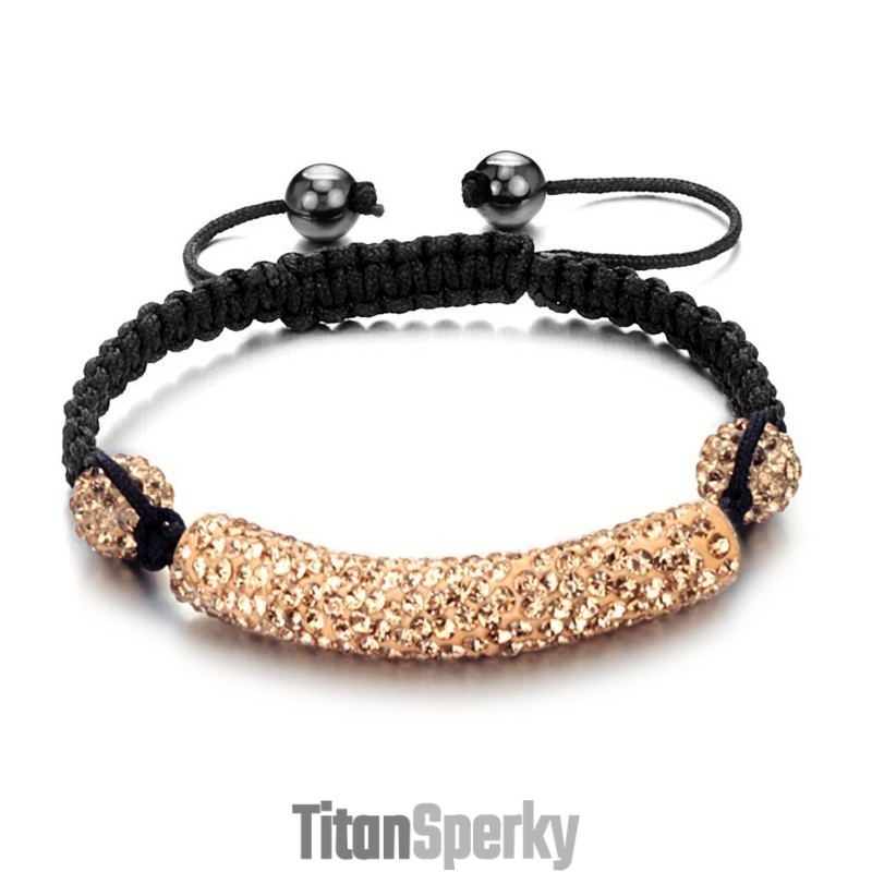 Vysoce Kvalitní Dámský Náramek Ve Tvaru Koule S Krystaly