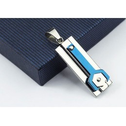 Mechanický Titanový Přívěsek Calm Blue - Řetízek Zdarma