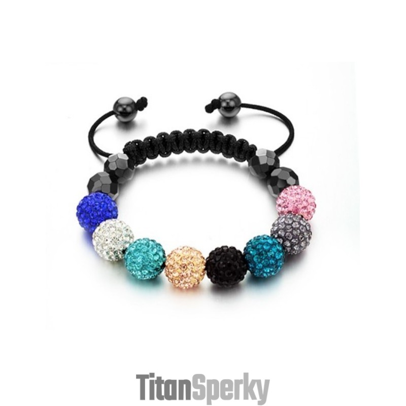 Stabilní Kvalitní Dámský Náramek Ve Tvaru Koule S Křišťály