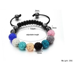 Stabilní Kvalitní Dámský Náramek Ve Tvaru Koule S Křišťály