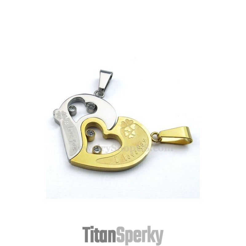 Módní Puzzle S Titanovým Přívěskem Pro Páry, Dárek Z Lásky (Řetízek Zdarma) (Jeden Pár) Módní Puzzle S Titanovým Přívěskem Pro Páry, Dárek Z Lásky (Řetízek Zdarma) (Jeden Pár)