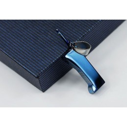 Nový Stylový Pánský Titanový Přívěsek Na Mobilní Telefon V Modré Barvě - Řetízek Zdarma