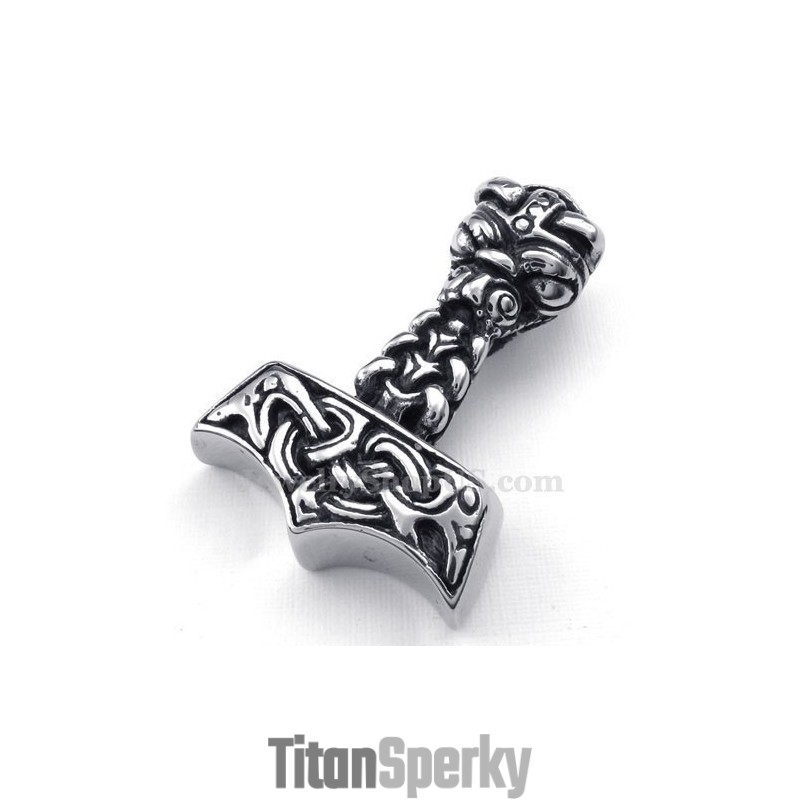 Titanový Náhrdelník S Přívěskem Thorovo Kladivo (Řetízek Zdarma) Titanový Náhrdelník S Přívěskem Thorovo Kladivo (Řetízek Zdarma)