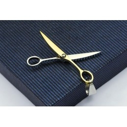 Titanový Přívěsek Gloden Scissor - Řetízek Zdarma