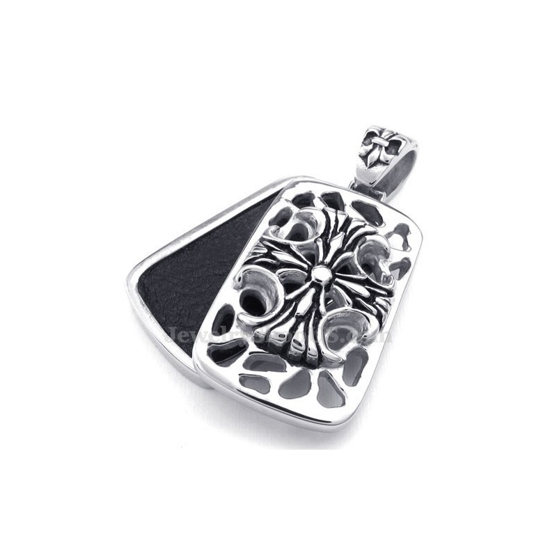 Titanový Náhrdelník S Křížkem A Přívěskem Cards (Řetízek Zdarma)