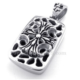 Titanový Náhrdelník S Křížkem A Přívěskem Cards (Řetízek Zdarma)