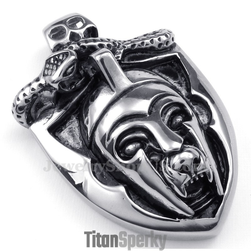 Titanový Náhrdelník S Přívěskem A Maskou (Řetízek Zdarma)