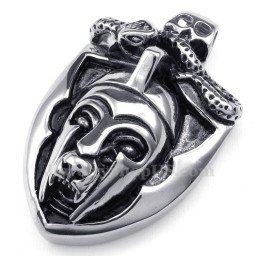 Titanový Náhrdelník S Přívěskem A Maskou (Řetízek Zdarma)