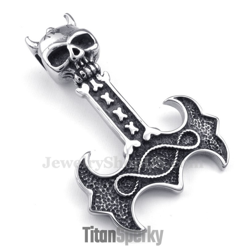 Titanový Náhrdelník S Přívěskem Thorovo Kladivo (Řetízek Zdarma) Titanový Náhrdelník S Přívěskem Thorovo Kladivo (Řetízek Zdarma)