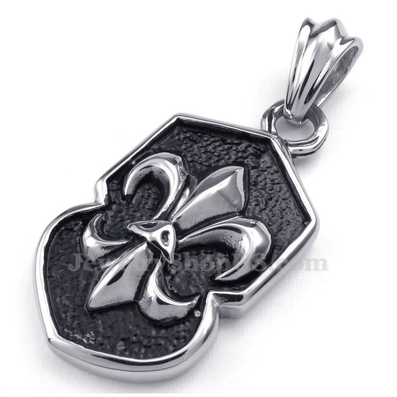 Titanový Náhrdelník S Přívěskem A Květinovým Křížem (Řetízek Zdarma)