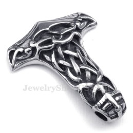 Náhrdelník S Přívěskem Lebka A Titan Thorovo Kladivo (Řetízek Zdarma)