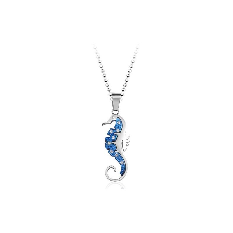 Titanový Přívěsek Kaup S Diamanty V Modrém Provedení - Nový Styl - Řetízek Zdarma Titanový Přívěsek Kaup S Diamanty V Modrém Provedení - Nový Styl - Řetízek Zdarma