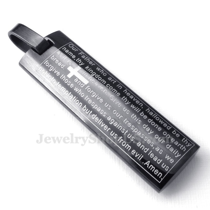 Titanový Přívěsek S Anglickými Modlitebními Kartami (Řetízek Zdarma)