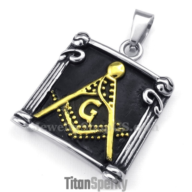 Titanový Zednářský Přívěsek (Řetízek Zdarma)