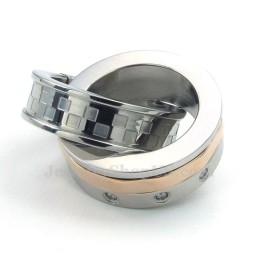 Náhrdelník S Přívěskem Eternal Love Titanium Pro Páry S Propletenými Prsteny (Řetízek Zdarma) (Jeden Pár)