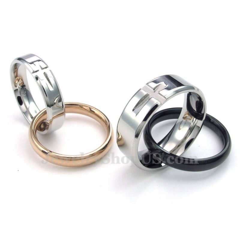 Titanový Náhrdelník S Propletenými Kruhy Pro Páry (Řetízek Zdarma) (Jeden Pár)