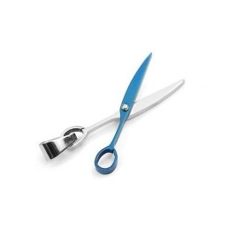 Modrý Titanový Přívěsek S Nůžkami - Řetízek Zdarma