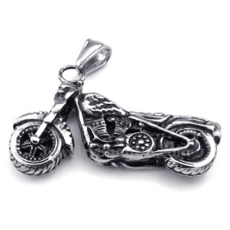 Titanový Náhrdelník S Přívěskem Na Motorku (Řetízek Zdarma)