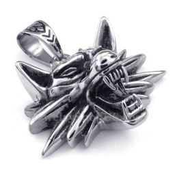 Titanový Náhrdelník S Přívěskem Vlka (Řetízek Zdarma)