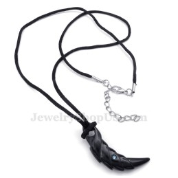 Černý Titanový Náhrdelník S Přívěskem Talon (Řetízek Zdarma)