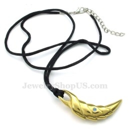 Zlatý Titanový Náhrdelník S Přívěskem Talon (Řetízek Zdarma)