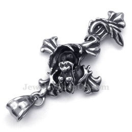 Náhrdelník S Přívěskem Dragon Black Coral Cross Titan (Řetízek Zdarma)