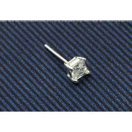 Čistě Bílé Čtvercové Titanové Náušnice