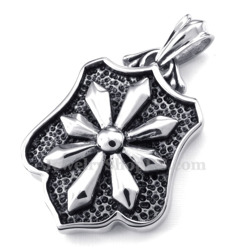 Titanový Náhrdelník S Květinovými Kartami A Přívěskem (Řetízek Zdarma)